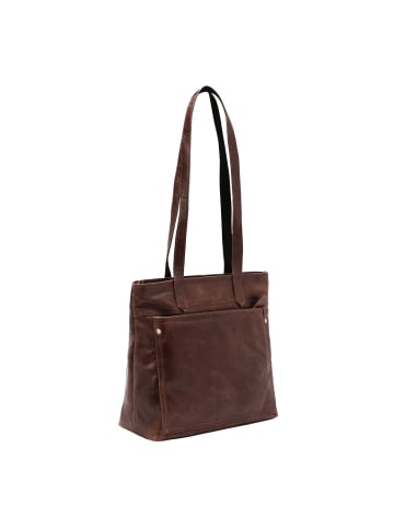 VLD VOi Leather Design City Cowboy Schultertasche Leder 29 cm braun