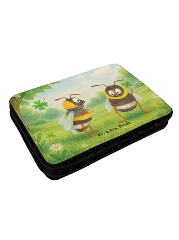 Mr. & Mrs. Panda Federmappe Bienen Paar Design ohne Spruch in Weiß