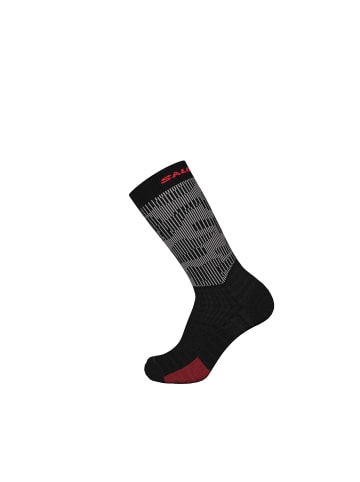 SALOMON Wandersocken 1er Pack hike in Black/Alloy