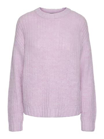 Pieces Strickpullover in Pink Lavender