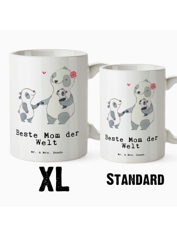 Mr. & Mrs. Panda Tasse Panda Beste Mom der Welt mit Spruch in Weiß