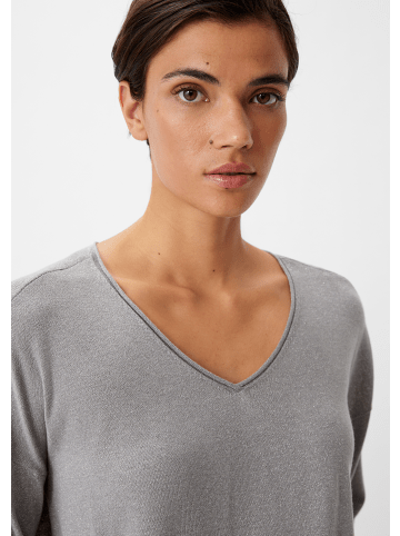 comma Strickpullover langarm in Grau