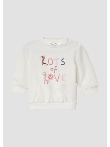 s.Oliver Sweatshirt langarm in Creme