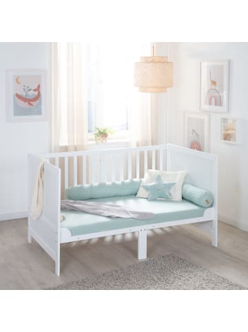 roba Babybett EASY SLEEP 70 x 140 cm - inkl. Umbauecken - 3 Schlupfsprossen - Weiß