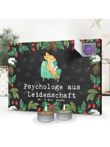 Mr. & Mrs. Panda Adventskalender Psychologe Leidenschaft mit Spruch in Kreidetafel