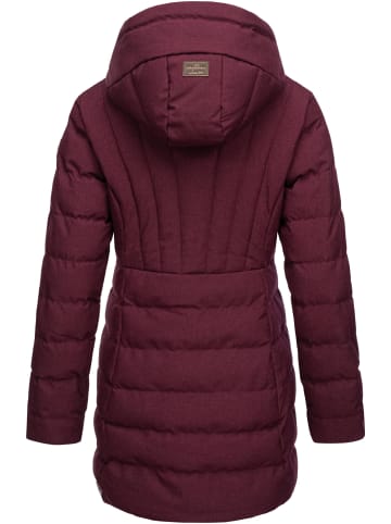 ragwear Kurzmantel Ashanta in Wine Red