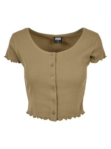 Urban Classics Urban Classics Cropped T-Shirts in khaki