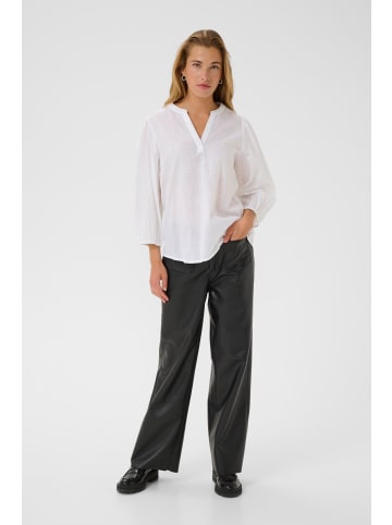 Kaffe Langarm-Bluse KAluise Regular fit in Optical White