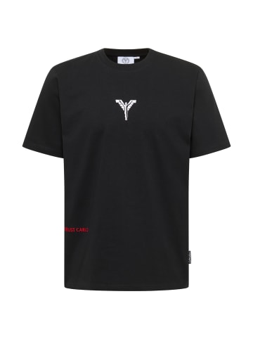 Carlo Colucci T-Shirt Faes in Schwarz