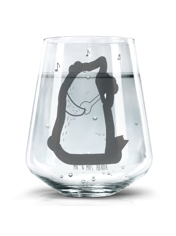 Mr. & Mrs. Panda Trinkglas Bär Lied ohne Spruch in Transparent