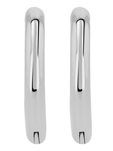 Adeliás Unisex Ohrringe – Klappcreole aus Titan in silber