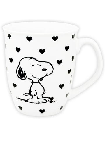 Snoopy The Peanuts Tasse Snoopy - Herzen Kaffeetasse Kaffeebecher 280 ml in Mehrfarbig