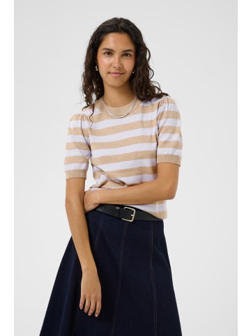 SAINT TROPEZ Strickpullover MilaSZ Gerade Passform in Lilac Savannah Block Stripe