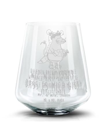 Mr. & Mrs. Panda Blümchentailglas Maus Kekse mit Spruch in Transparent