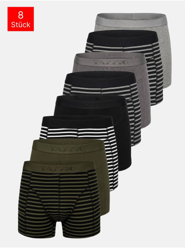 Tazzio Boxershorts 6er-Pack "BS1000" in Basic-Streifen