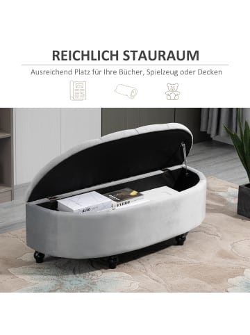 HOMCOM Sitzbank-120B x 46T x 42H cm-Grau