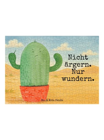 Mr. & Mrs. Panda Puzzle Kaktus Wut Design mit Spruch in Weiß