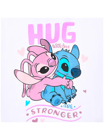 Lilo & Stitch Langarmshirt Disney Stitch & Angel in Creme