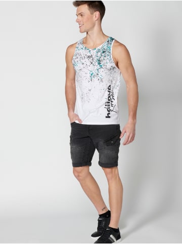 KOROSHI Tank Top Shirt in weiß