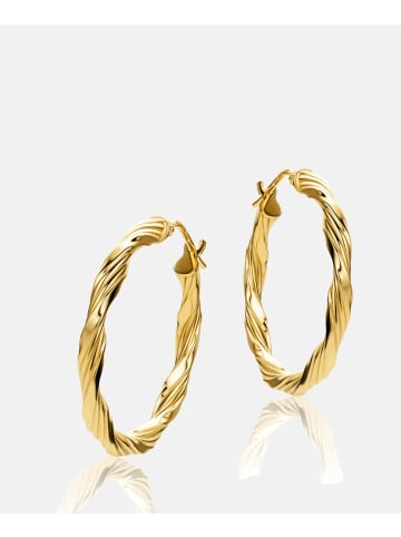 Vanlere Creolen aus 375 Gelbgold