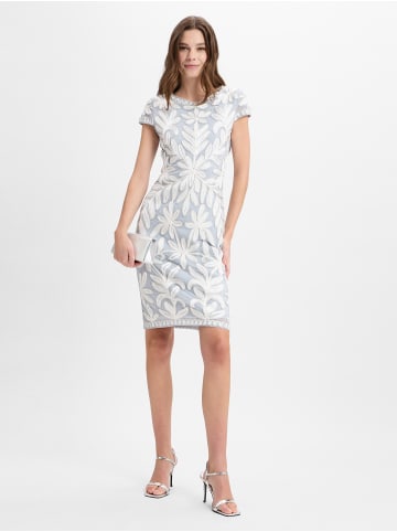 Ambiance Kleid in grau weiß - 0001