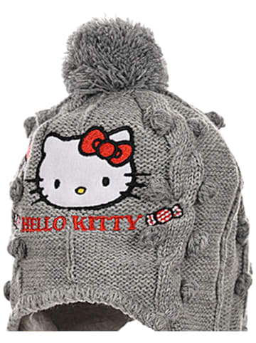 Hello Kitty Mütze mit Zöpfen Hello Kitty in Grau