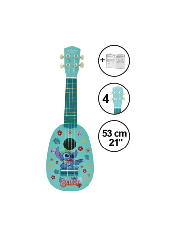 Lexibook Disney Stitch Ukulele Holz Nylonsaiten – 53 cm