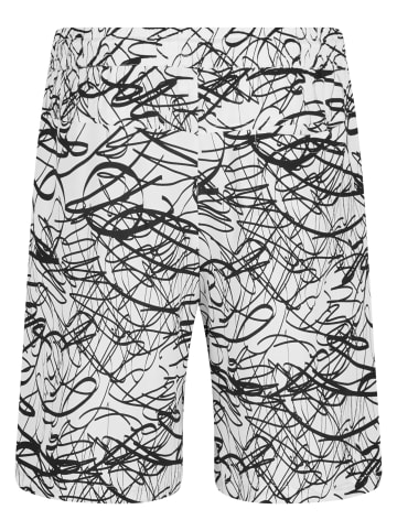 Urban Classics Urban Classics Herren Viscose AOP Resort Shorts in whitescribble