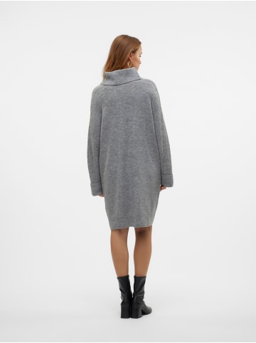Vero Moda Strickkleid in Medium Grey Melange