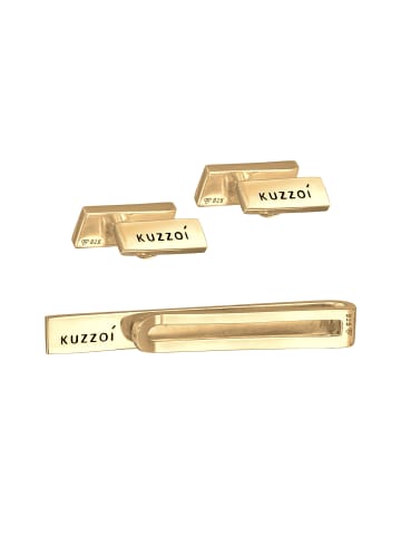KUZZOI Krawattennadel 925 Sterling Silber in Gold