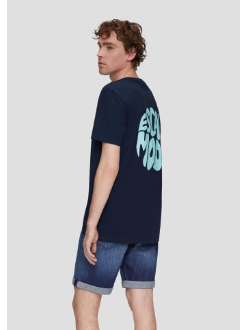 QS T-Shirt in 58D0_tiefblau