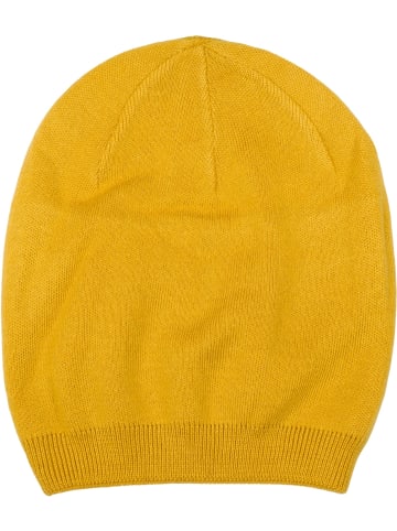 styleBREAKER Strick Beanie Mütze in Curry