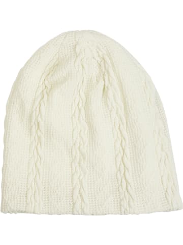 styleBREAKER Feinstrick Beanie Mütze in Creme-Beige