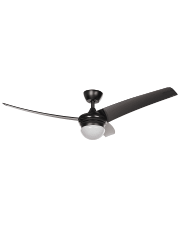 Beliani 2-tlg Deckenventilator mit Licht JIBOA in Schwarz