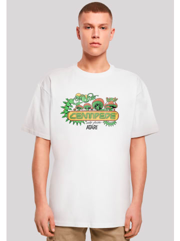 F4NT4STIC Oversize T-Shirt Centipede Atari Retro Gaming Art in weiß