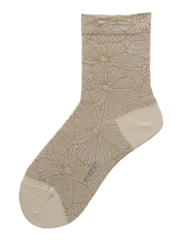 Kunert Socken Allover Love Blumenmuster in offwhite
