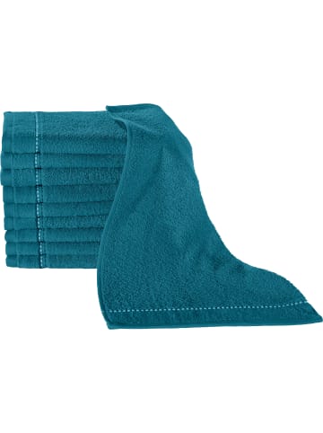 Erwin Müller Frottier Gästetuch 10er-Pack Mannheim in petrol