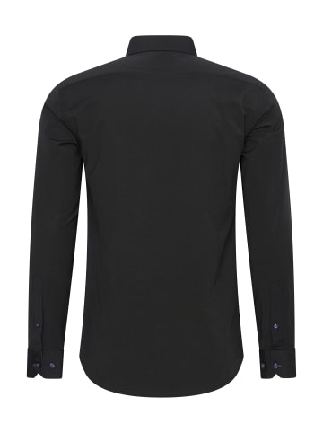 Rusty Neal Business Hemd Slim Fit Premium Cotton-Stretch in Schwarz / Lila