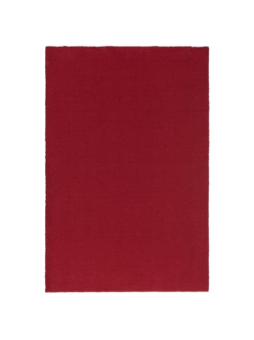 Snapstyle Luxus Hochflor Shaggy Teppich Velvet in Weinrot