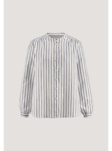 Hessnatur Hessnatur Streifen Bluse Relaxed aus Bio-Baumwolle mit Leinen in naturweiss