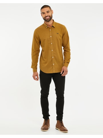 Threadbare Langarmhemd Beacon in camel