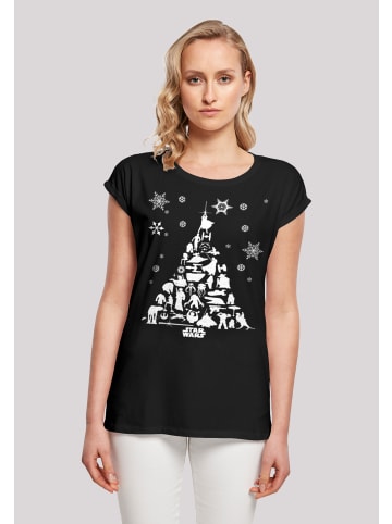 F4NT4STIC T-Shirt Star Wars Christmas Weihnachtsbaum in schwarz