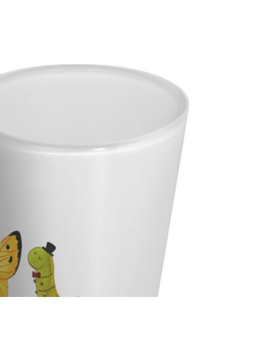 Mr. & Mrs. Panda Schnapsglas Raupe Schmetterling ohne Spruch in Transparent