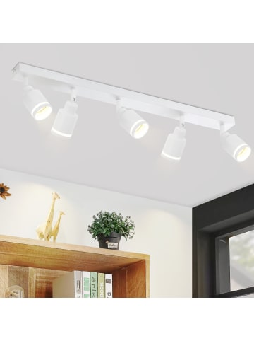 ZMH Deckenleuchte in Weiß Modern 5-flammige GU10 Deckenspot