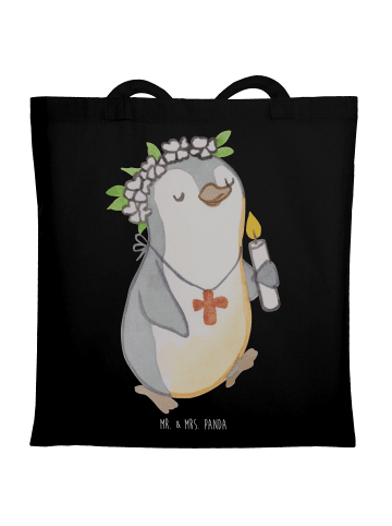 Mr. & Mrs. Panda Shopper Pinguin Kommunion  ohne Spruch in Schwarz
