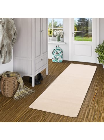 Snapstyle Hochflor Luxus Velours Läufer Teppich Touch in Beige