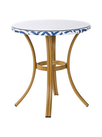 Beliani Gartentisch RIFREDDO in /Blau/Beige - (W) 70 x (H) 76 x (L) 70 cm