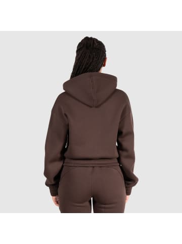 SMILODOX Zip Hoodie Eleen in Braun