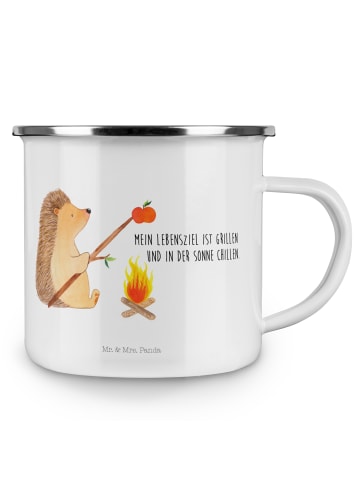 Mr. & Mrs. Panda Trinkbecher Igel Grillen mit Spruch in Weiß