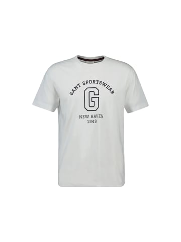 Gant Kurzarmshirt in beige